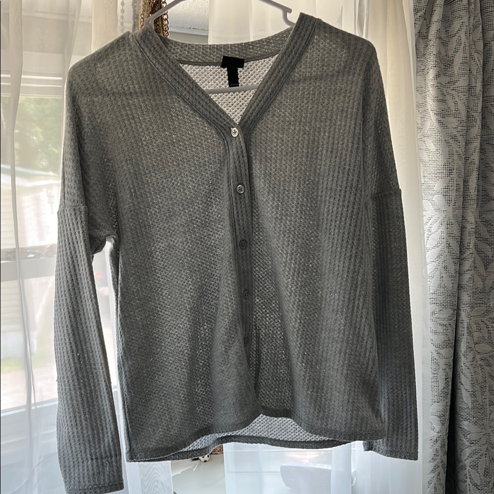 Art Class Gray Women's Cardigan Sweater